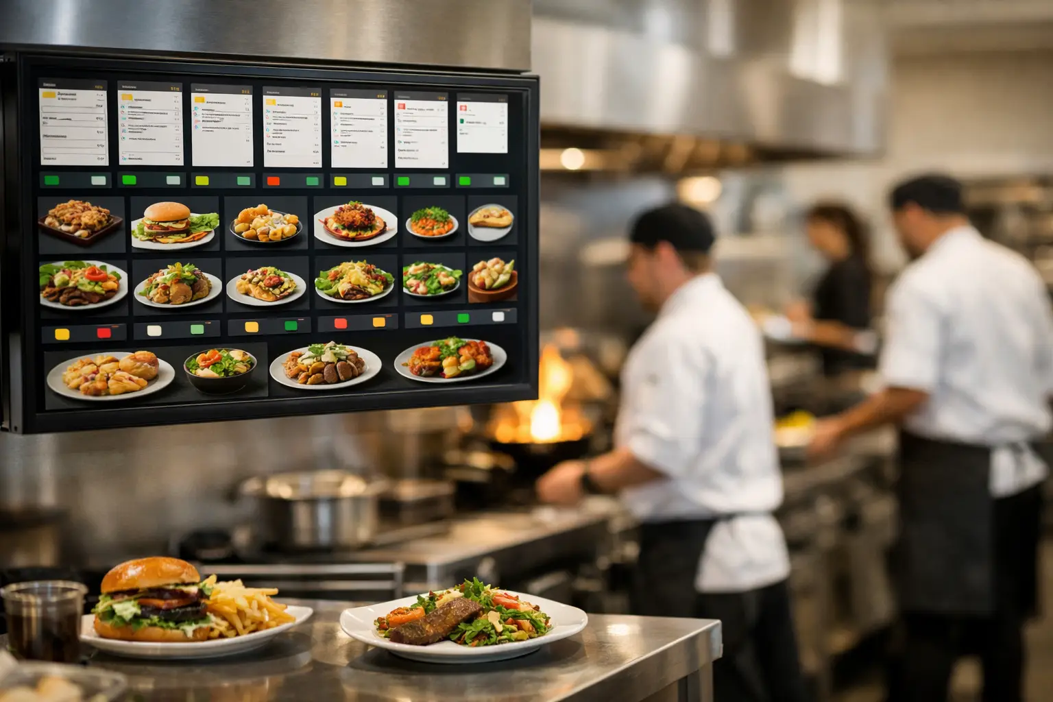 Painel de cozinha restaurante para vender mais