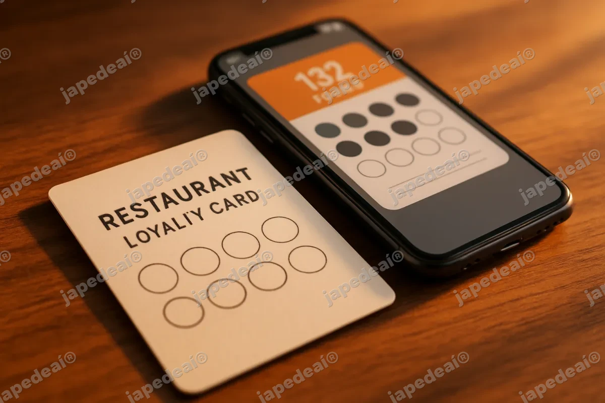 Programa de pontos para clientes de restaurante